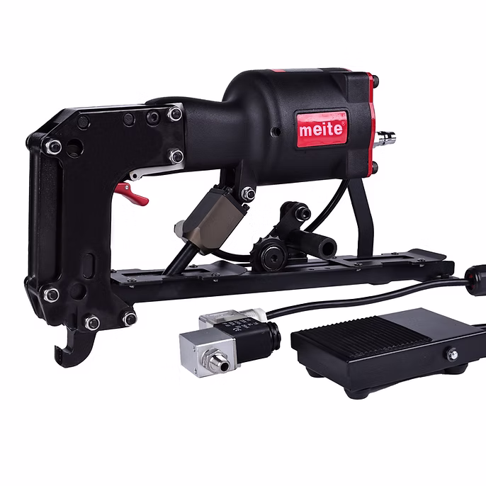 Meite M46C3 Pneumatic Coil Clinch Clip Gun with Foot Pedal